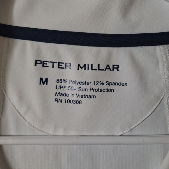 Peter Millar Sun Comfort Shirt Women's M White Lightweight Base Layer 1/4 Zip - Picture 3 of 7